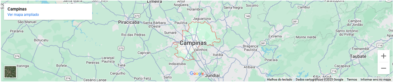 Mapa de Campinas